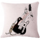 Retro Electric Guitar Decorative Throw Pillow