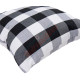 Buffalo Check Gingham Plaid - Black and White - Double Sided - Decorative Throw Pillow