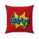 Pop Art - Comic Book - Red SPLAT! - Decorative Throw Pillow