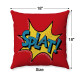 Pop Art - Comic Book - Red SPLAT! - Decorative Throw Pillow