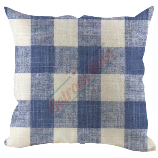 Buffalo Check Gingham Plaid - Cornflower Blue - Decorative Throw Pillow