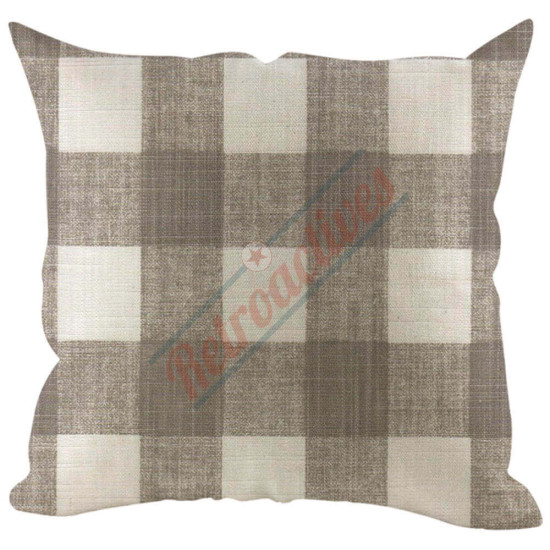 Buffalo Check Gingham Plaid - French Gray - Decorative Throw Pillow