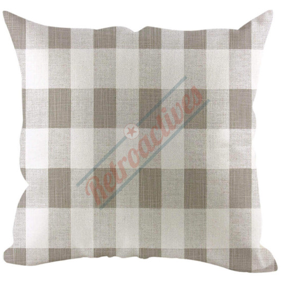 Buffalo Small Check Gingham Plaid - Dove Gray - Decorative Throw Pillow