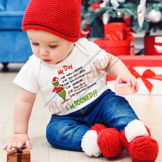 The Grinch My Day  Infant and Toddler Bodysuit - Cotton Onesie - Short Sleeve - Many Sizes