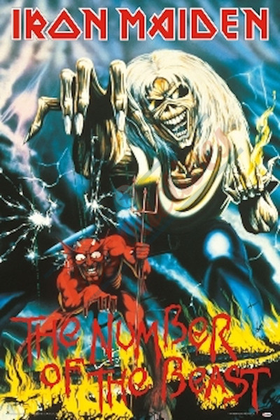 Mouse pad Iron Maiden Number of the Beast