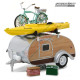 1947 Teardrop Trailer Hitch and Tow Trailer Greenlight 1:24 Series