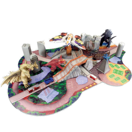 Godzilla Crumble Zone Play Set First Wave By Bandai Creation