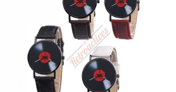 Buy Vintage Vinyl Record Watch RED Label Leather Watch Ladies Watch Men's  Watch Gift for Audiophiles Birthday Gift Ideas Online in India - Etsy