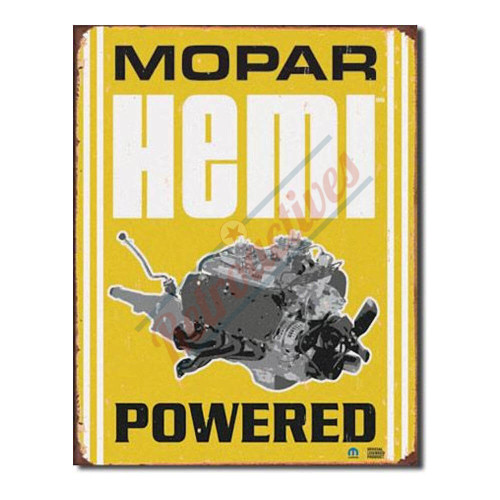 Mopar Parts And Accessories Distressed Tin Sign