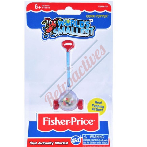 Fisher Price Toy Keychains: Miniature Chatter Phone, Corn Popper