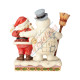 Frosty the Snowman Hugging Santa Figurine  - Frosty the Snowman By Jim Shore - 2018 