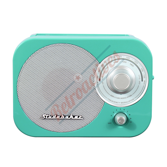 Studebaker Retro Style Portable AM/FM Radio Teal