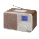 Jensen Retro Style Digital Dual Alarm Clock Radio