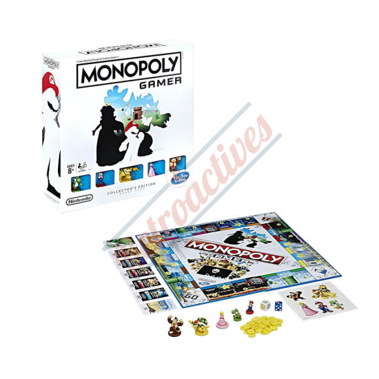 Monopoly The Super Mario Bros. Movie Edition Kids Board Game Includes  Bowser Token, Family Games, Ages 8+