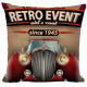 Vintage Roadster - Retro Event Old's Coo - Decorative Throw Pillow