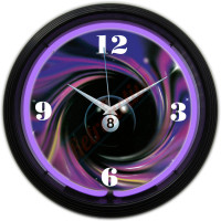 Pool Shark ManCave deals Neon Clock 15