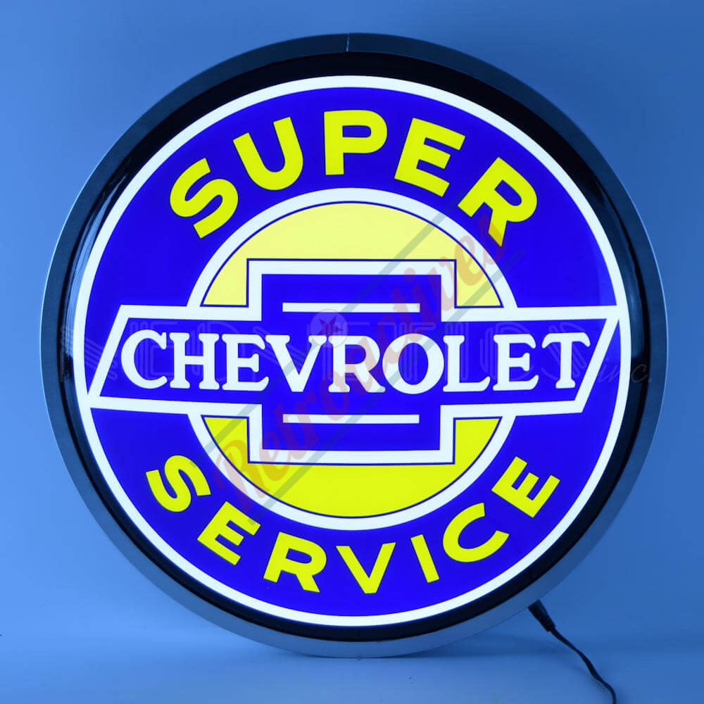 Chevrolet Super Service Tin Sign