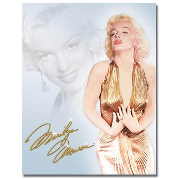 marilyn monroe gold dress