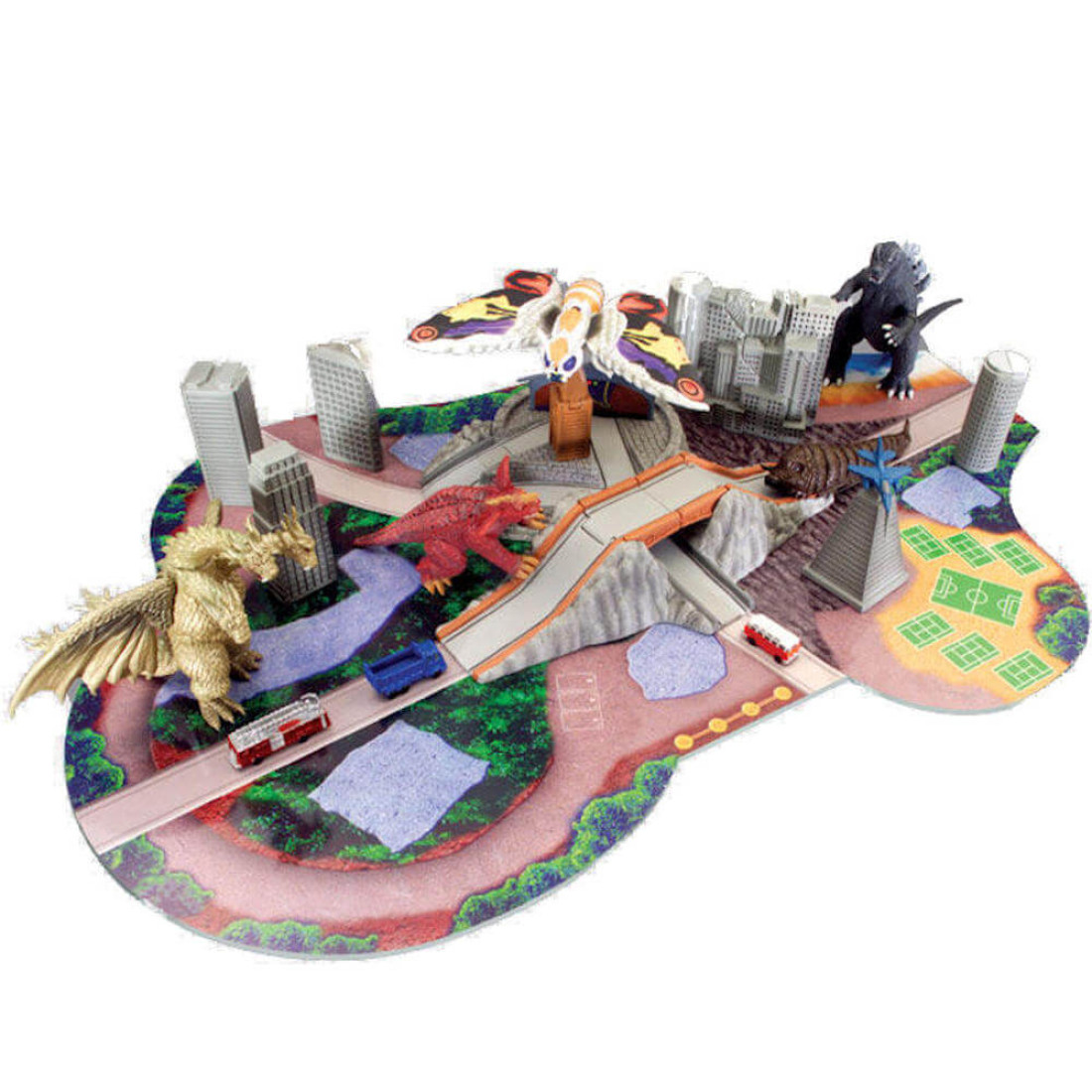 Godzilla Crumble Zone Play Set First Wave By Bandai Creation