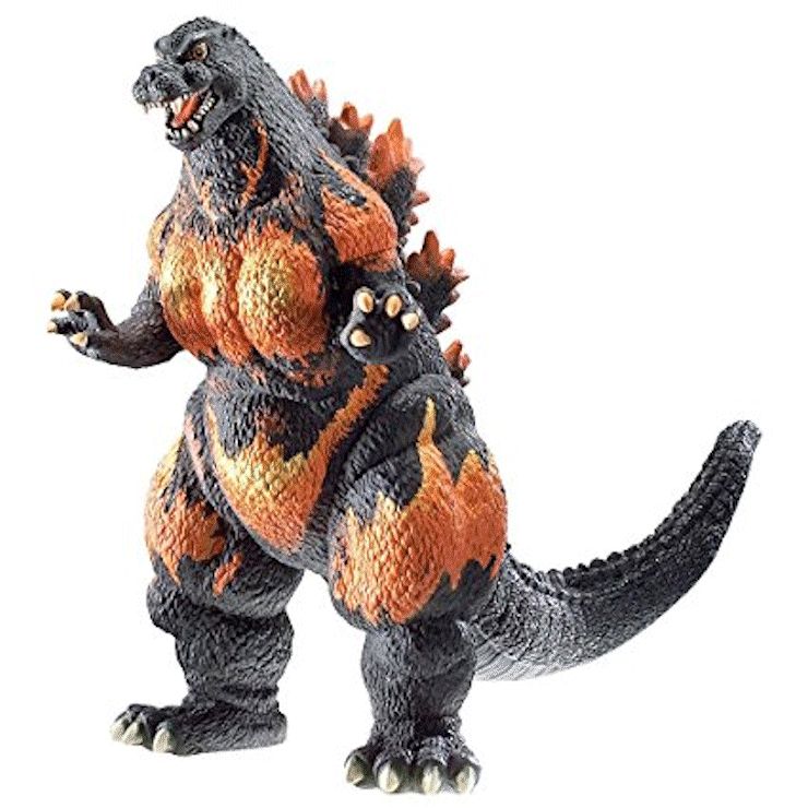 burning godzilla toy bandai