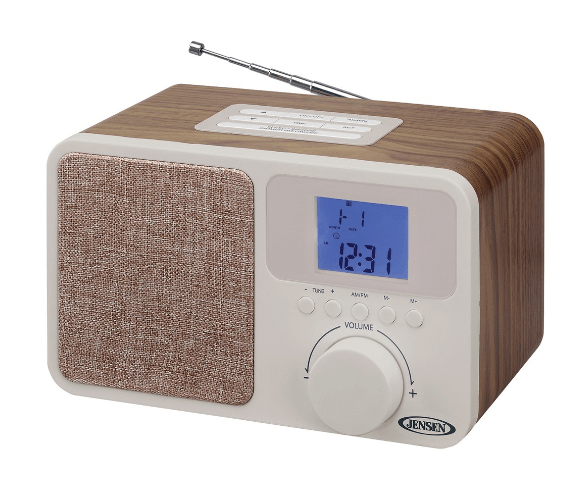 Jensen Retro Style Digital Dual Alarm Clock Radio | Retroactives.com